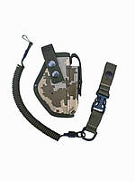 Кобура для пістолета макарова ПМ поясна камуфляж піксель + тренчик, шнур швидкий знімання 993 SV