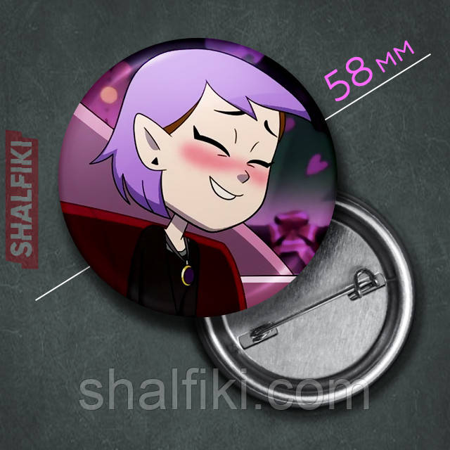 "Еміті Блайт (Совиний дім/ Owl house)" значок круглий на булавці Ø58 мм, фото 1