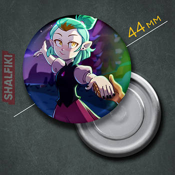 "Еміті Блайт (Совиний дім/ Owl house)" магніт круглий Ø44 мм