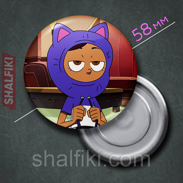 "Луз Носеда (Совиний дім / Owl house)" магніт круглий Ø58 мм, фото 1