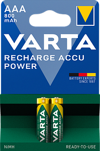 Акумулятор VARTA ACCU AAA 800mAh BLI 2 (READY 2 USE)