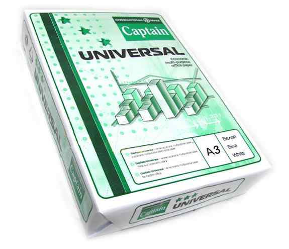 Папір для ксерокса Captain Universe А3 500 листов, 80г/м² оштучно