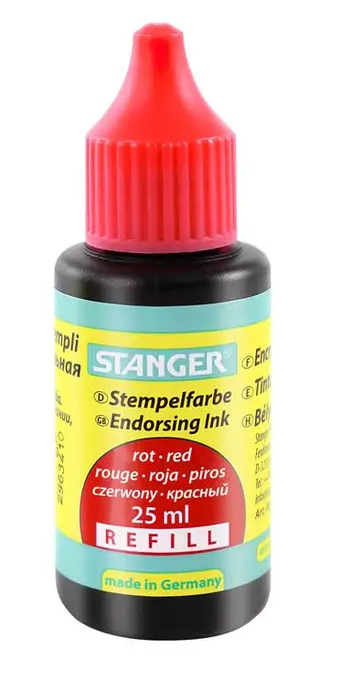 Фарба штемпельна 25 мл Stanger 6327 Червоний