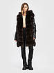 Шуба жилетка з песця VK довга коричнева (Арт. LT432-3), фото 2