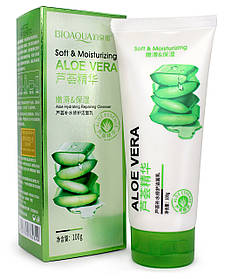 Гель для вмивання з екстрактом алое BIOAQUA Soft Moisturizing Aloe Vera Aloe Cleanser, 100 мл.