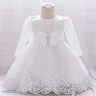 Сукня біла святкова для дівчинки 1  рік, 80