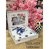 Постільна білизнаTac Saten Digital євро Farida сатин, фото 2