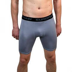 Треки тайси спортивні компресійні велосипедки Europaw PRO еластичний трикотаж для активних занять спортом сірі