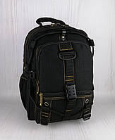 Рюкзак брезентовый среднего размера крепкий с широкими лямками (43 см)