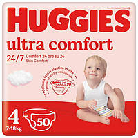 Подгузники детские Huggies Ultra Comfort 4 (8-14 кг) 50 шт.