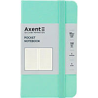 Нотатник Axent Partner 8301-44-A, A6-, 90x150 мм, 96аркушів, тверда обкладинка, мятна