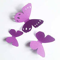 Набор бабочек Бантики (дизайнерский картон) 3Д-бабочки матовая картон Комплект 50 шт.