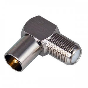 Роз'єм TV штекер кутовий (gold pin) 80257 Китай Метал 80257