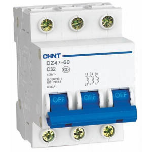 Авт. вимикач CHNT DZ47-60 3P C6A 4.5kA 88420