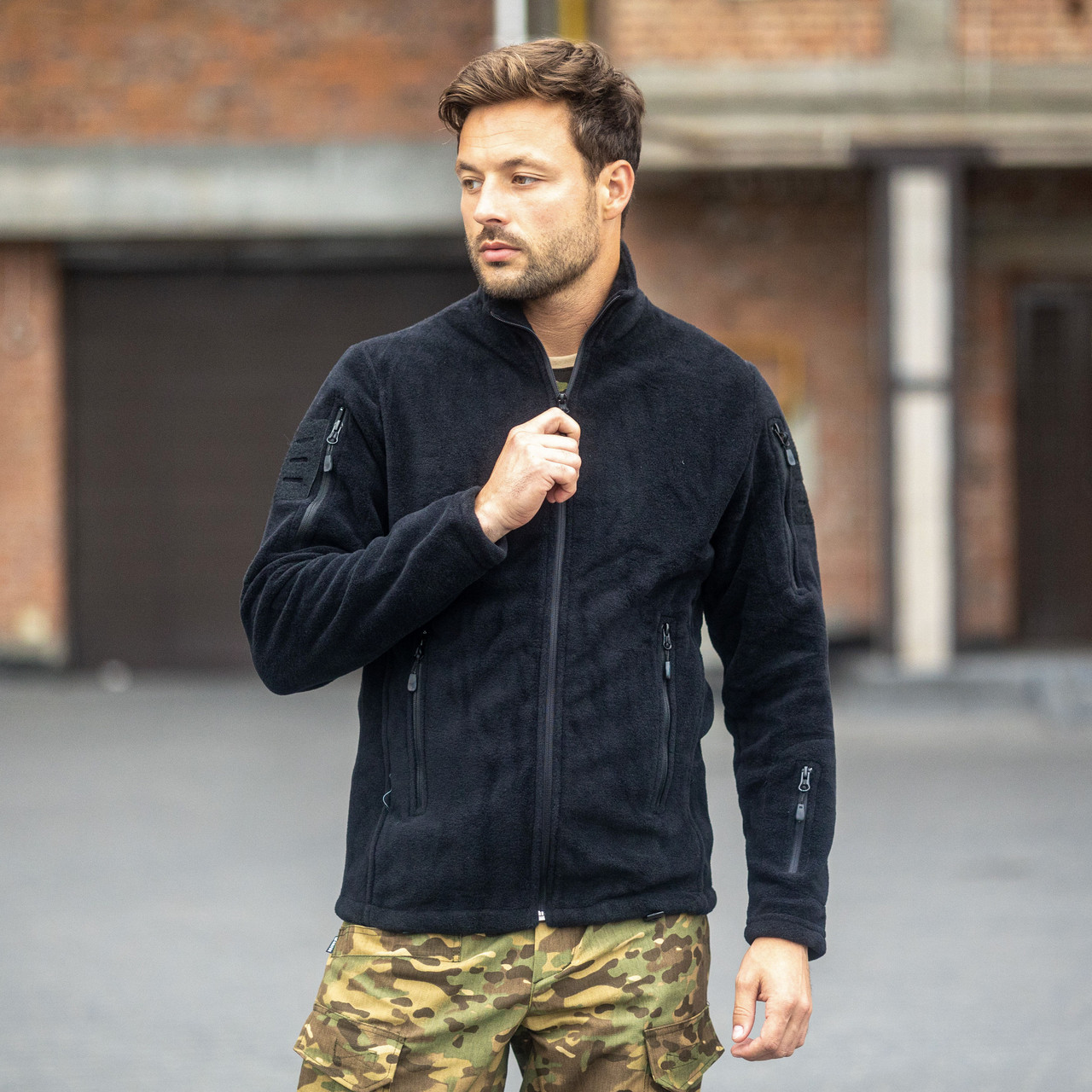 Тактична кофта (фліс) чорна, фото 1