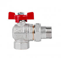 Кран кульовий Icma FAR. ROSSA 3/4" кутовий №361, фото 2