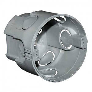 Короб (підрозетник) монтажний бетон КМБ 75*70 Сірий 88322