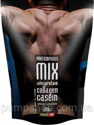 Багатокомпонентний протеїн Power Pro ProteinMIX 1000 г ( смак Шоколад-кокос ), фото 1