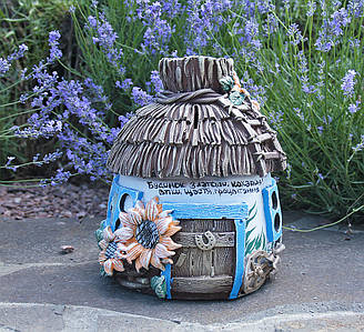 Скарбничка Українська хата - Петриківка гіпс Гранд Презент КГ608-1