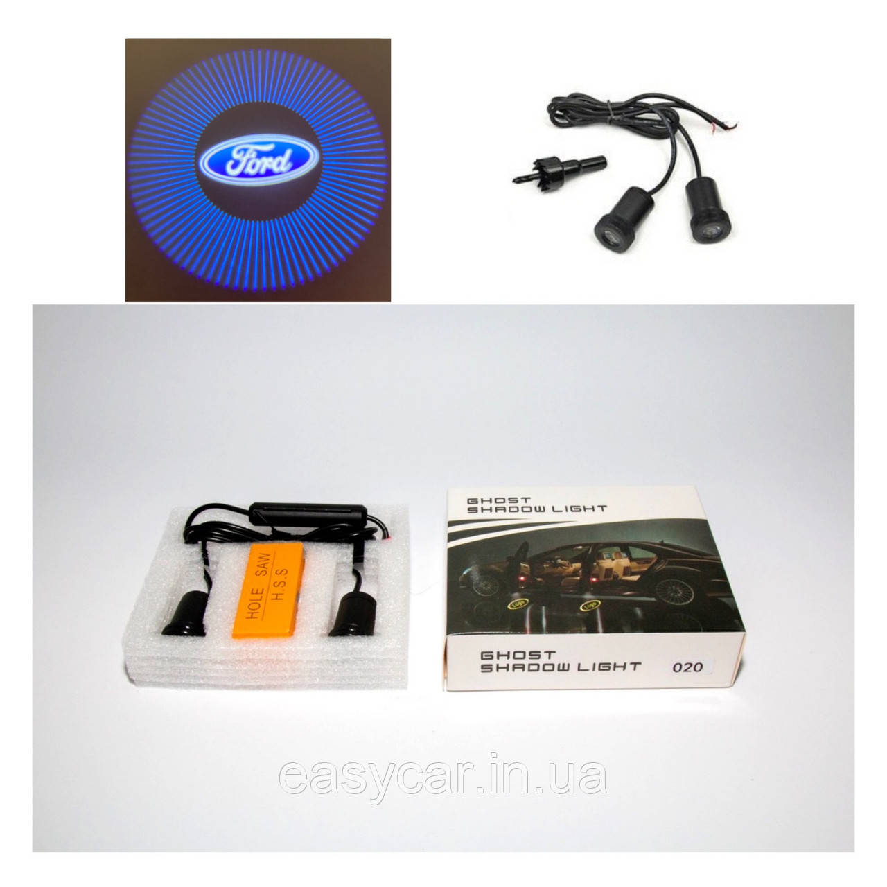 Логотип підсвітка дверей Форд Lazer door logo light Ford