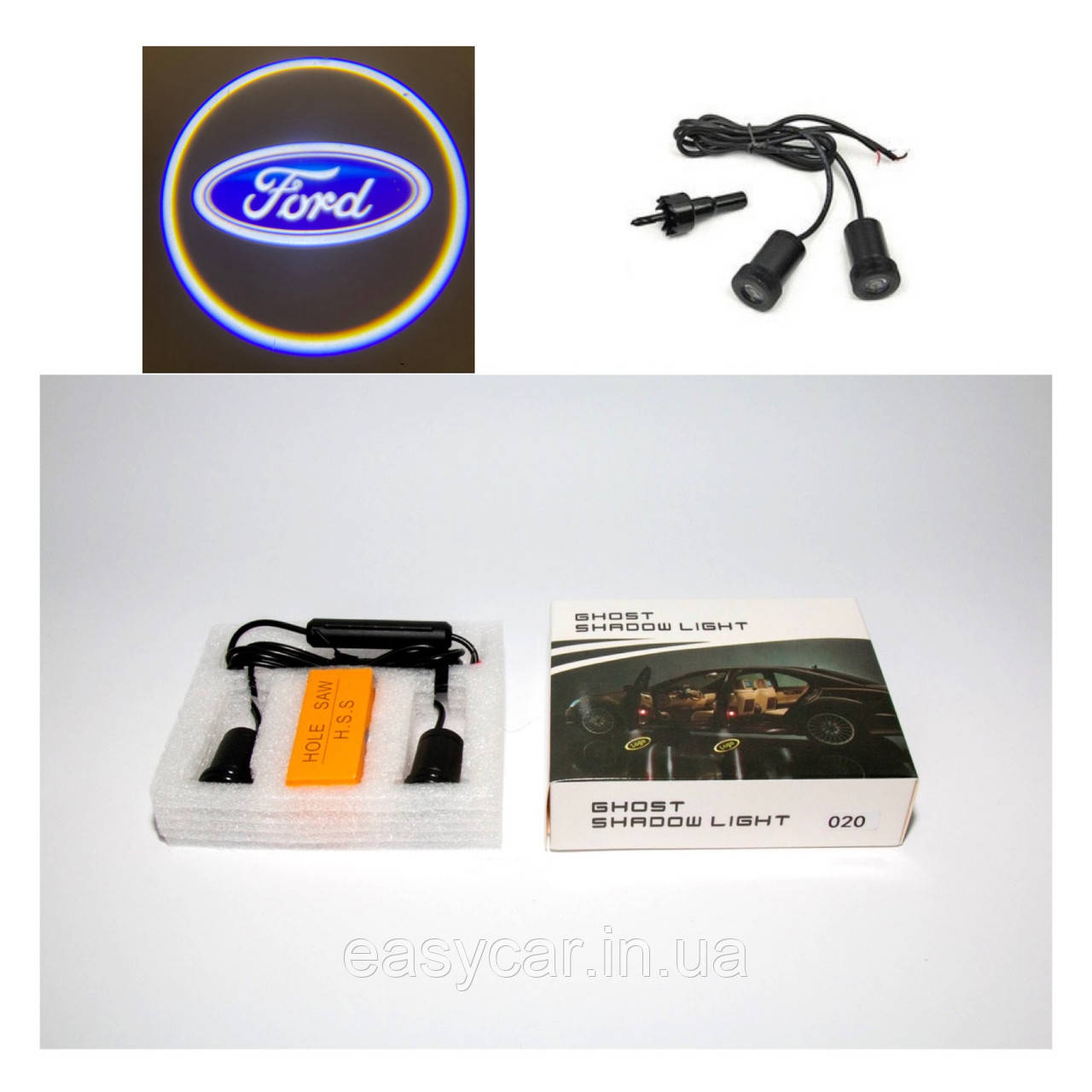Логотип підсвітка дверей Форд Lazer door logo light Ford