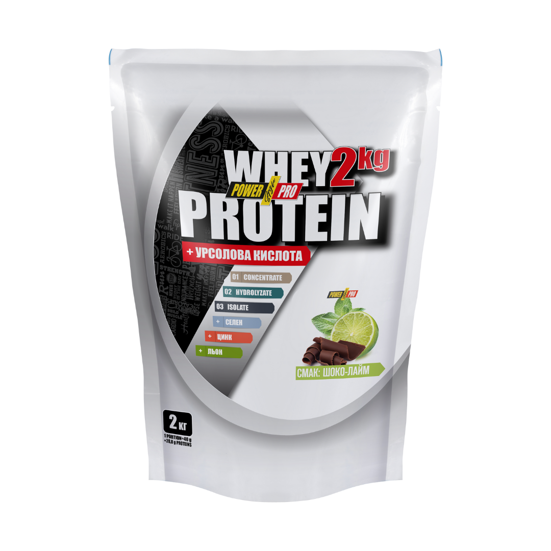 Сироватковий протеїн Power Pro Whey Protein 2000 г ( смак фісташки )