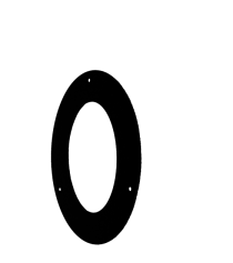 Розета димохідна Ø130 2 мм овальна