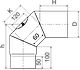 Коліно 90° з прочищенням Ø150 2 мм димохідне, фото 3
