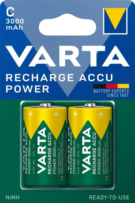 Акумулятор Varta Rechargeable Accu C/R14 1.2V 3000 mAh (2шт)