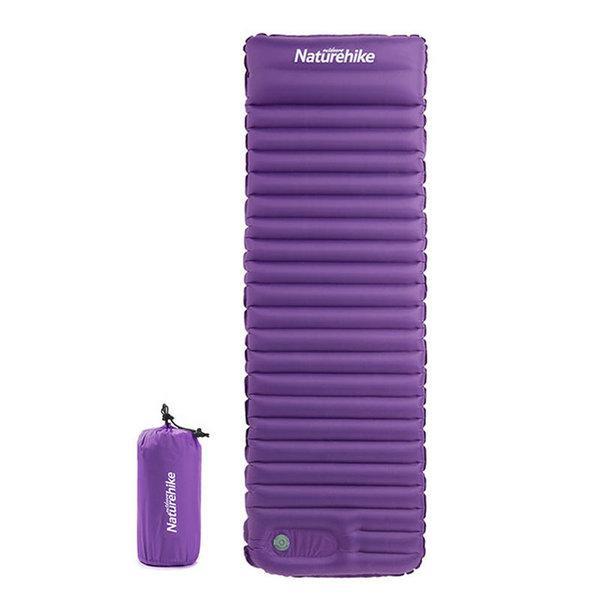 Надувний матрац Naturehike C001 TPU mattress with pillow S 1850*600*75mm NH18Q001-D Purple