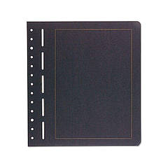 Листи Leuchtturm, чорні з золотистою рамкою (270*297мм)