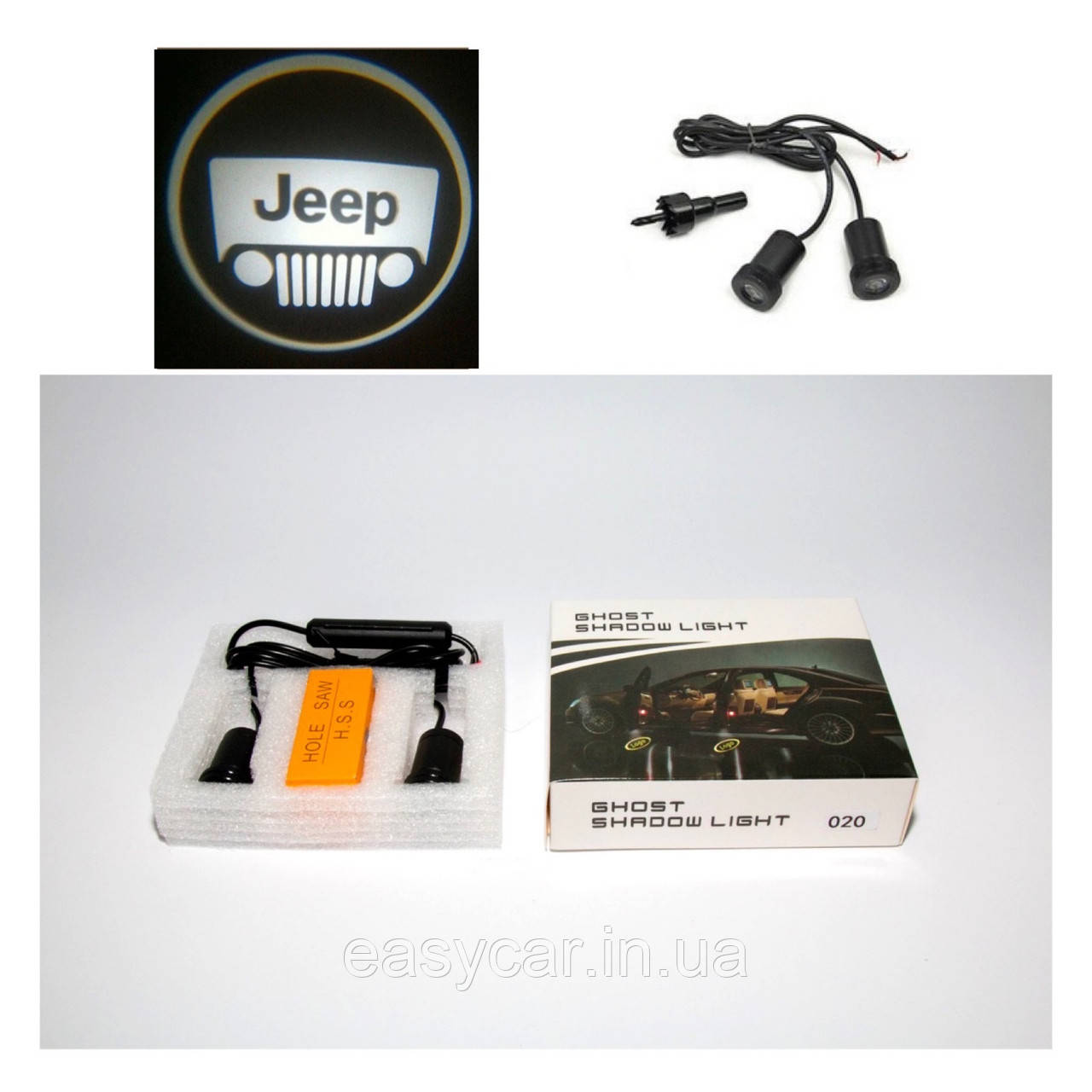 Логотип підсвітка дверей Джип Lazer door logo light Jeep, фото 1