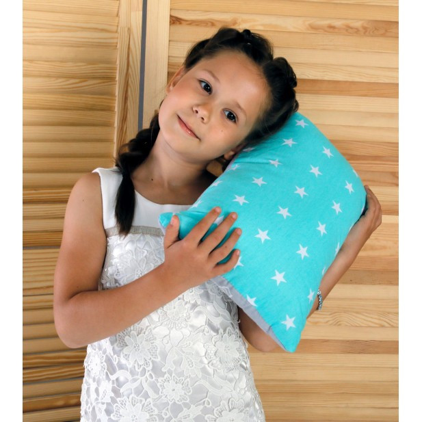 Подушка дитяча — прямокутна Колір м'ята/сірий
