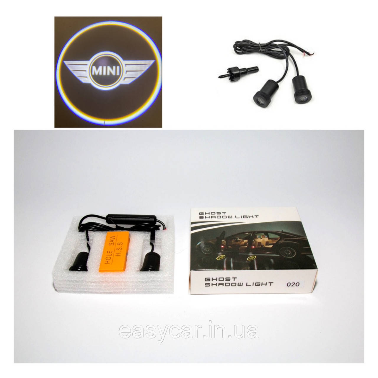 Логотип підсвітка дверей Міні Lazer door logo light Mini, фото 1