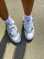 Модні жіночі кроссівки Nike Air Jordan Retro 4. Кросси жіночі весна осінь Найк Аір Джордан 4 Ретро., фото 9