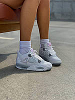 Модні жіночі кроссівки Nike Air Jordan Retro 4. Кросси жіночі весна осінь Найк Аір Джордан 4 Ретро., фото 7