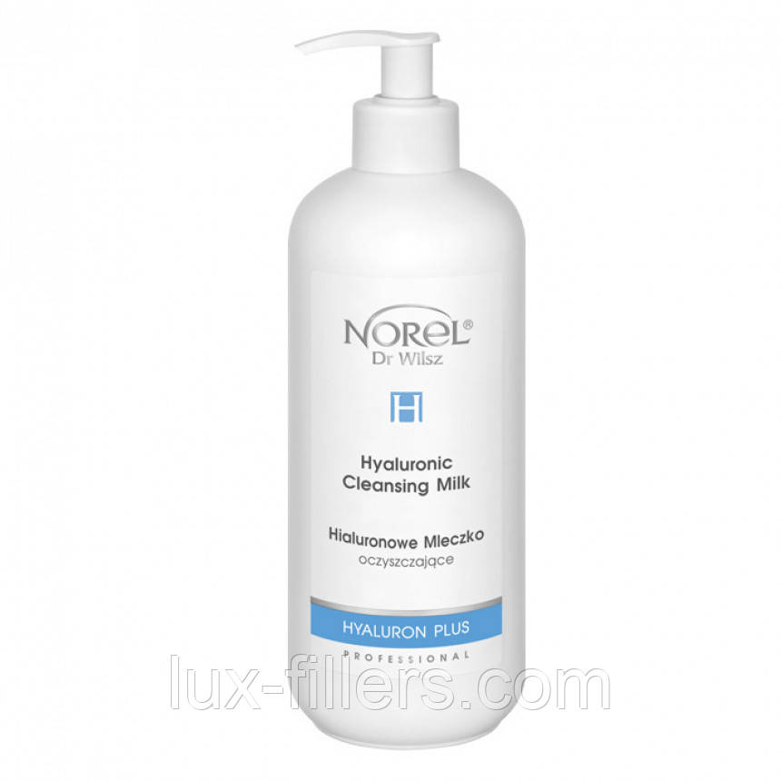 Ультразволожувальне очисне молочко з гіалуроновою кислотою Norel Hyaluron Plus Hyaluronic Cleansing Milk 500 м