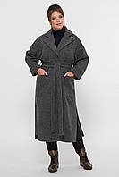 Кашемировое классическое женское пальто батал, размер от 48-50, 52-54