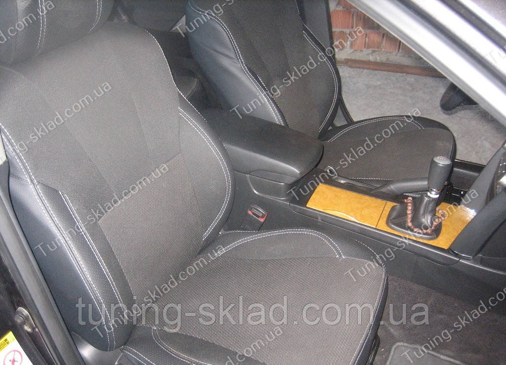 Чохли на сидіння Тойота Камрі V40 (чохли з екошкіри Toyota Camry V40 стиль Premium), фото 1