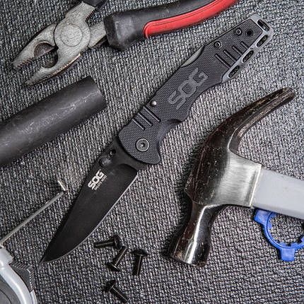 Ніж складаний SOG Salute Mini Black (SOG FF1101-CP), фото 1