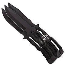 Набір ножів SOG Throwing Knives Paracord Wrapped Sheath (Black), фото 3