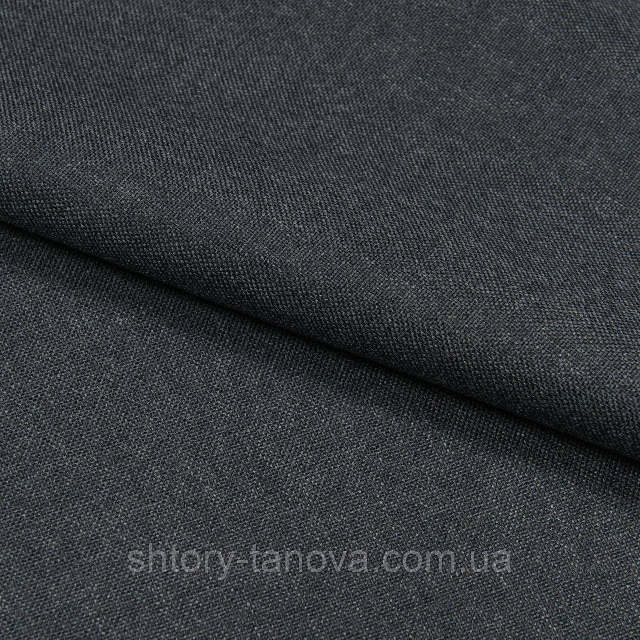 Блекаут для спальні графіт меланж 280 см 250 г/м.кв Китай - повне затемнення для спальні, фото 1