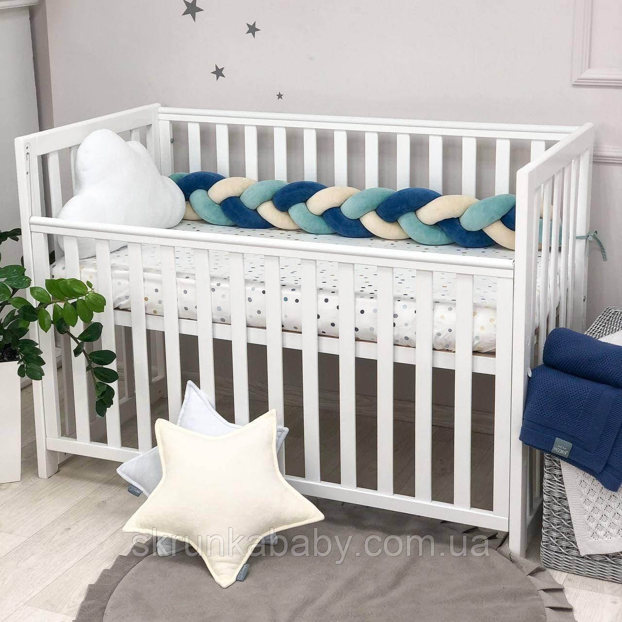 Бортик коса джинс м'ята гірчиця (розмір 2.2м), фото 1