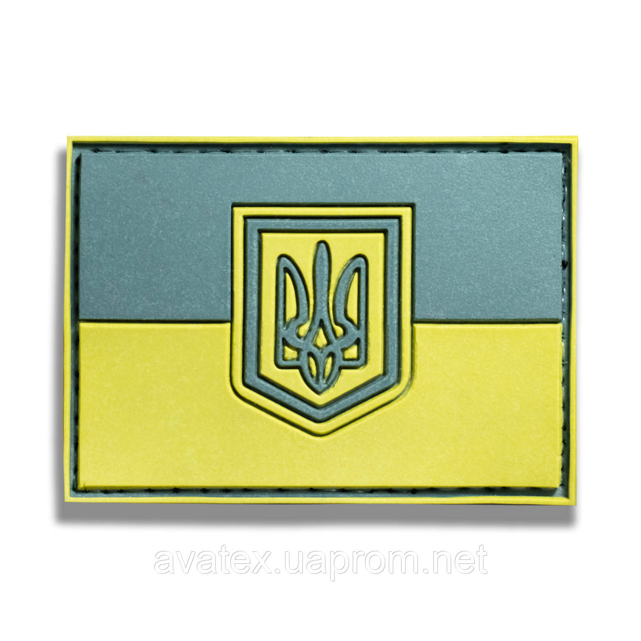 Шеврон прапор України з гербом польовий