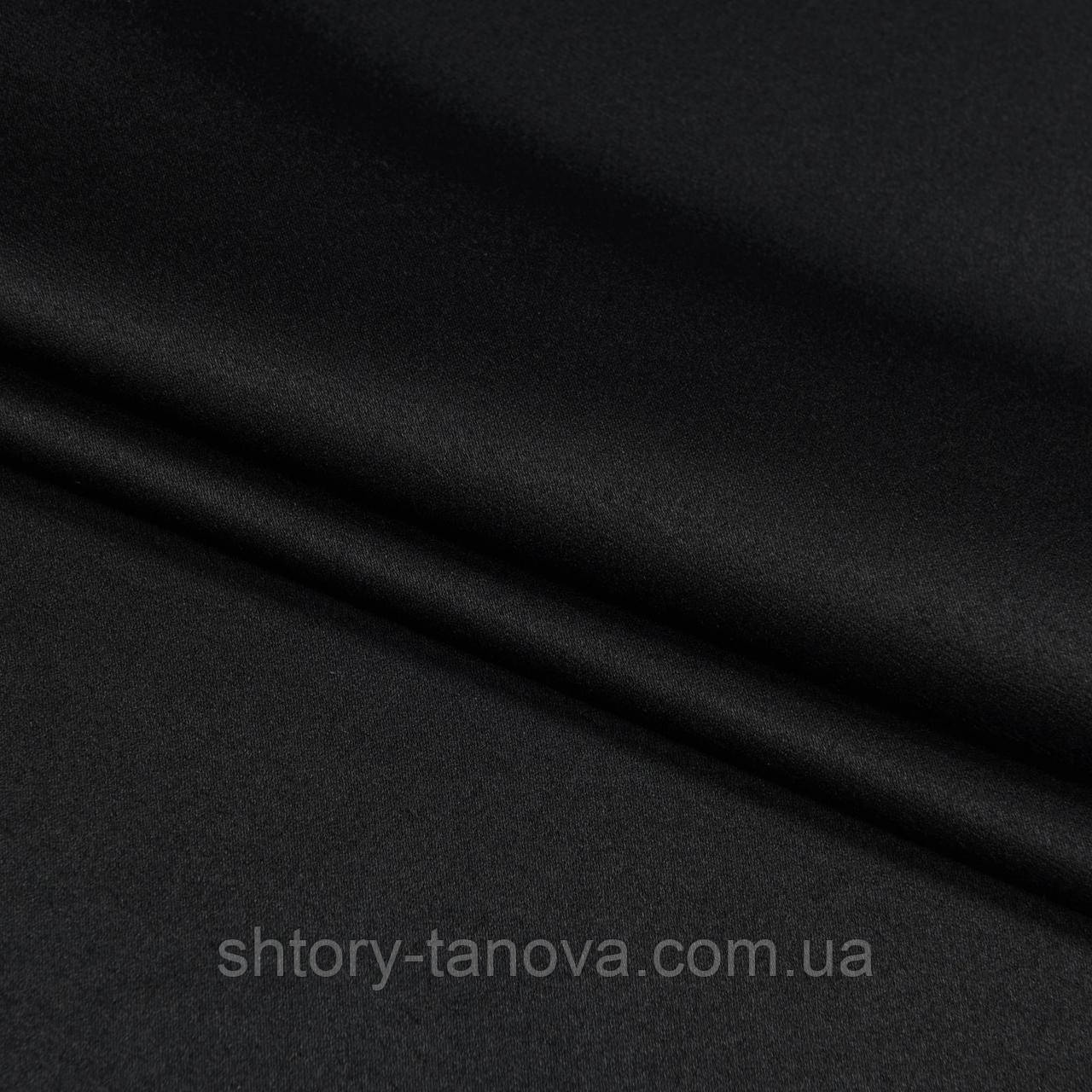 Блекаут економ blackout чорний тканина для штор, щільні портьєри в вітальню, зал, спальню