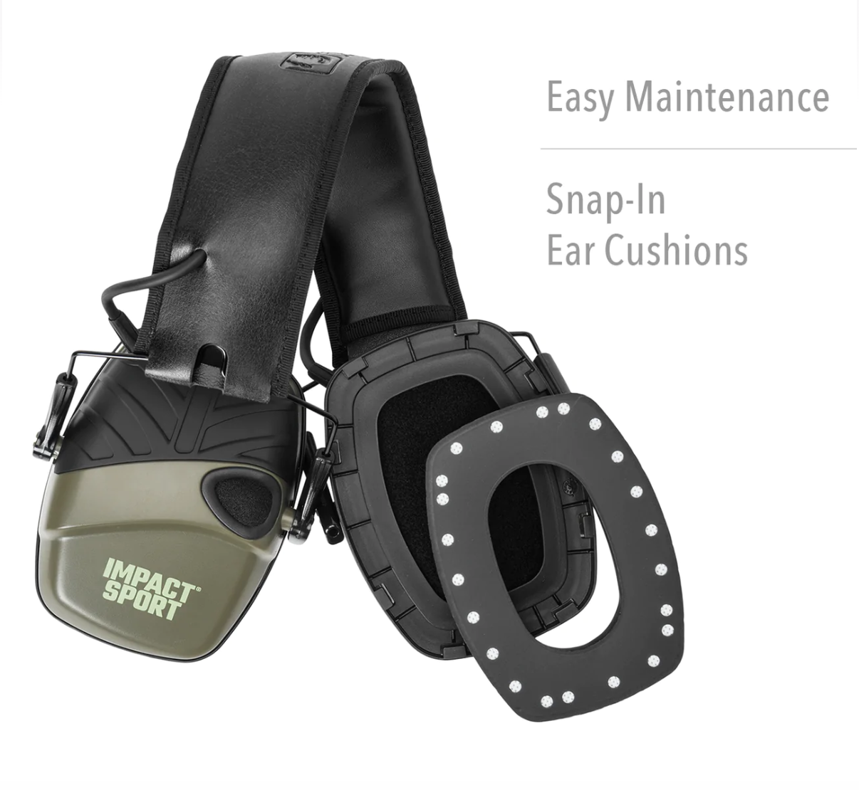 Активні стрілкові навушники Howard leight impact sport black BOLT earmuffs