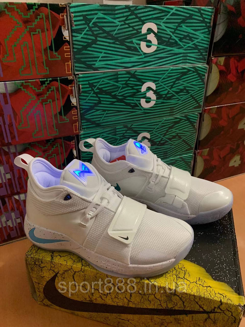 Eur36-45 кросівки Nike PG 2.5 Play Station Paul George білі чоловічі баскетбольні