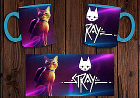 Чашка "Stray" / Кружка Стрей №1 Блакитний