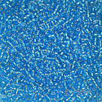 Бисер Preciosa10, 50г, №325-33119/67030, прозрачный с серебряной серединкой, голубой