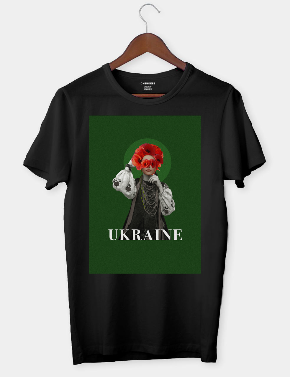 Футболка патріотична "Ukraine дівчина з маком"